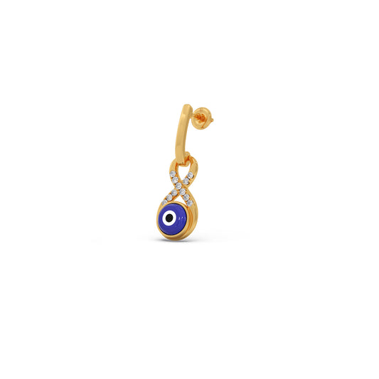 Evil Eye Infinity Diamond Dangle Earrings