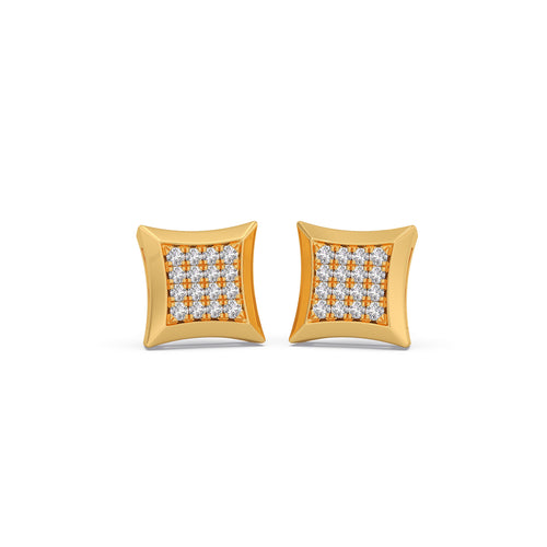 Cluster Square Stud Earrings
