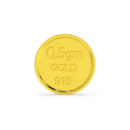 0.50gm 22kt Gold Coin - Yellow