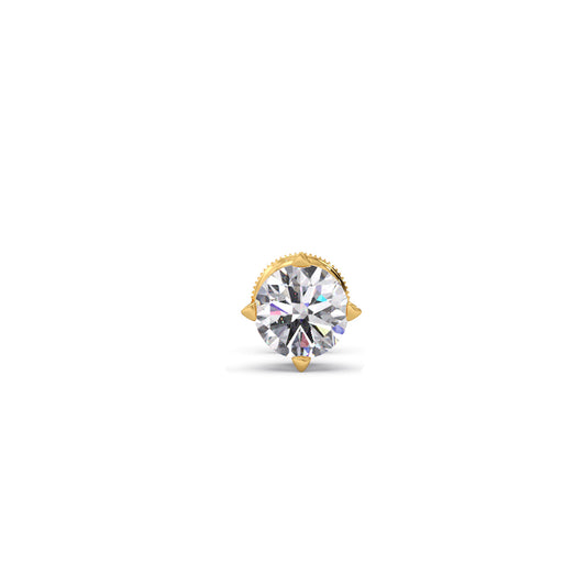 0.50Ct Round Diamond Men's Stud