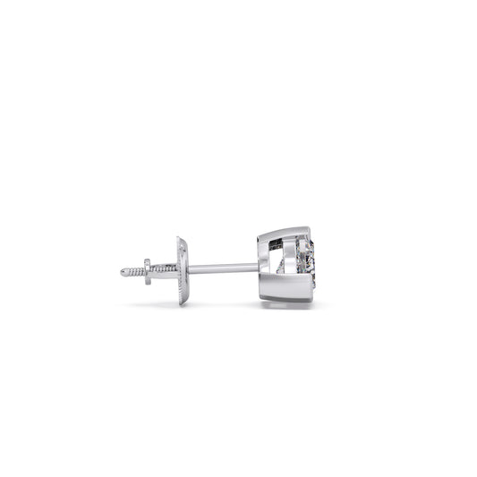 Split Trillion Cut Diamond Men's Stud