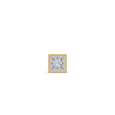 Prism Round Diamond Men's Stud