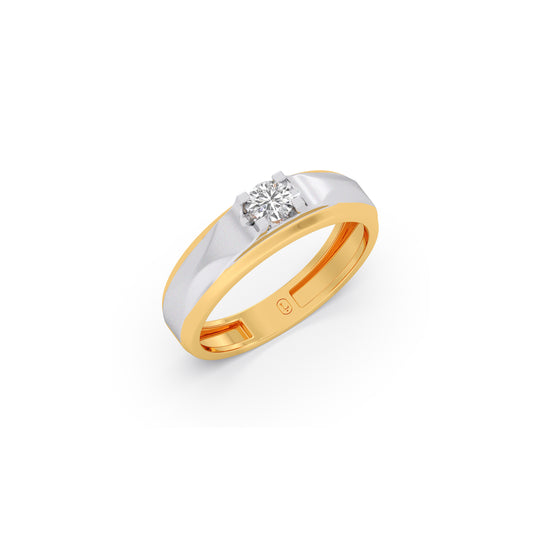 True Bond Solitaire Men's Ring - Yellow