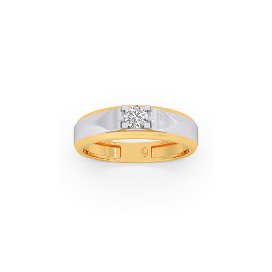 True Bond Solitaire Men's Ring - Yellow