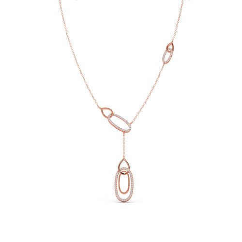 Lariat Necklace with Drop Pendant