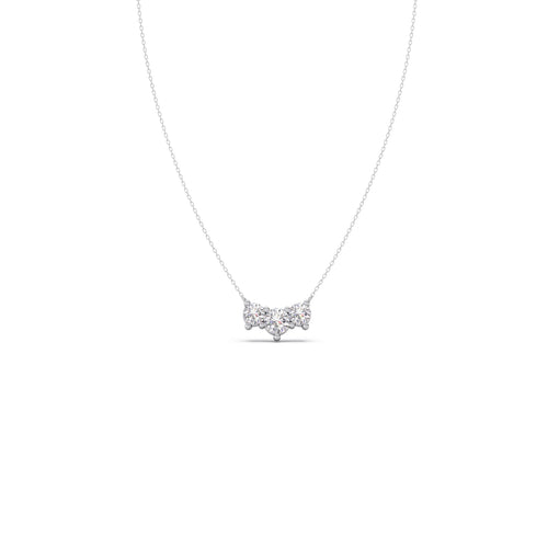 Trilogy Round Diamond Necklace