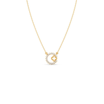 Celestial Clover Diamond Necklace