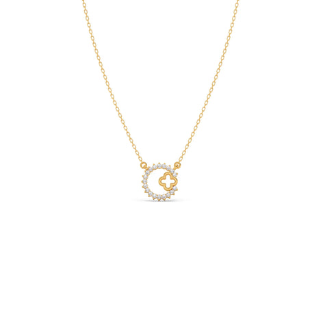 Celestial Clover Diamond Necklace