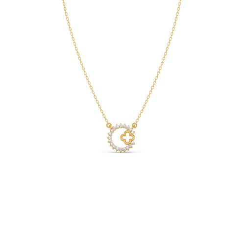 Celestial Clover Diamond Necklace