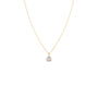 Delicate Three Prong Round Diamond Necklace