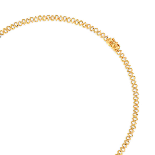 Pear Shaped Diamond Tennis Necklace