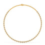 Timeless Pear Bezel Diamond Necklace