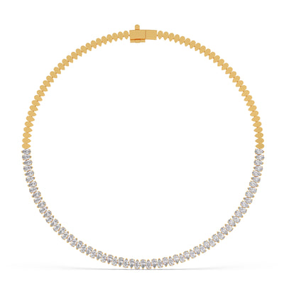 Rhythmic Radiance Pear Diamond Necklace