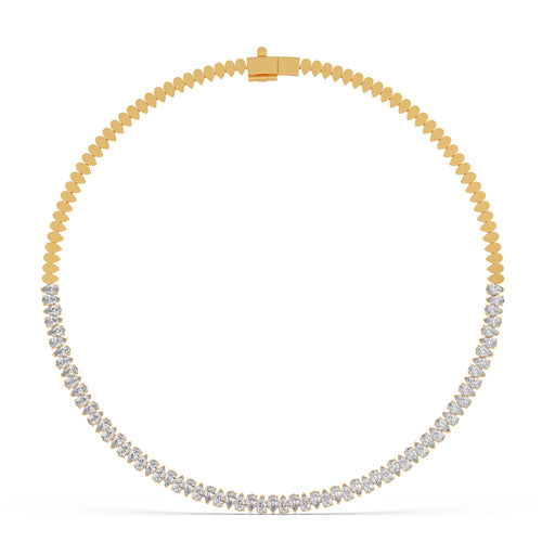 Rhythmic Radiance Pear Diamond Necklace