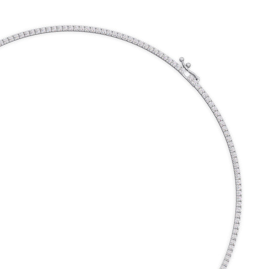 Everbright Loop Diamond Tennis Necklace