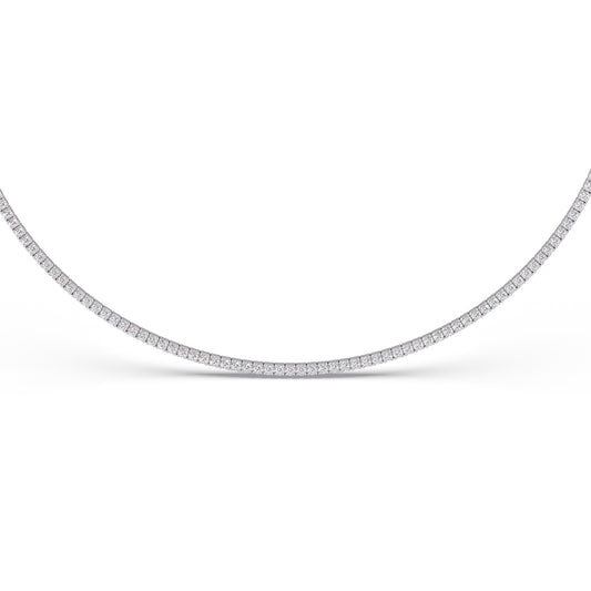 Everbright Loop Diamond Tennis Necklace
