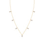 Dangling Pear Diamond Necklace