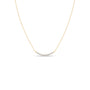 Luminous Curve Diamond Pendant Necklace