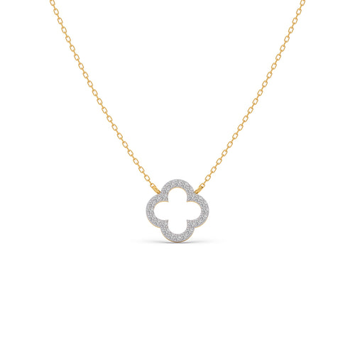 Fortuna Frame Diamond Chain Necklace