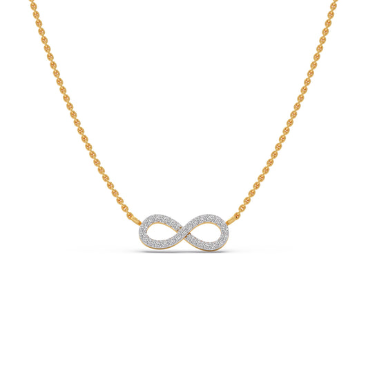 Aeterna Diamond Pendant Necklace - Yellow