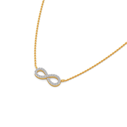 Aeterna Diamond Pendant Necklace - Yellow