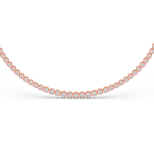 Horizon Glow Round Diamond Necklace