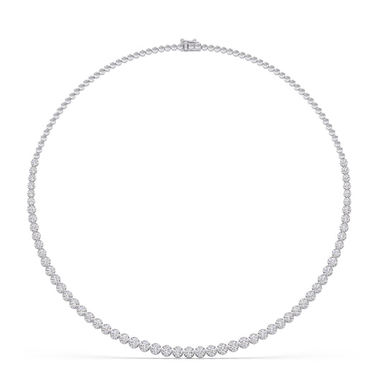 Horizon Glow Round Diamond Necklace