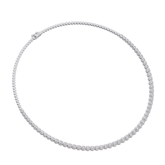 Horizon Glow Round Diamond Necklace