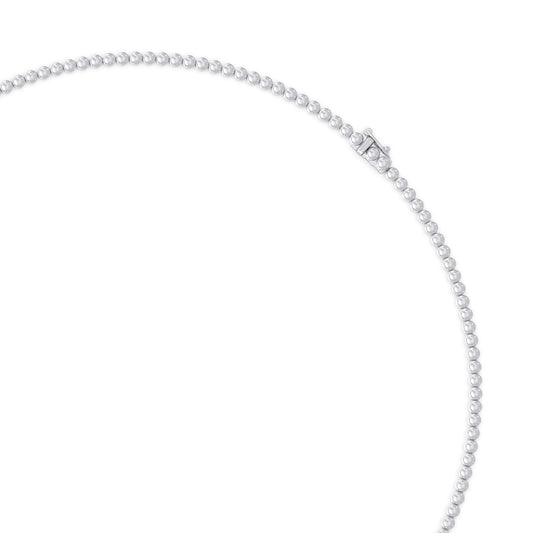 Horizon Glow Round Diamond Necklace