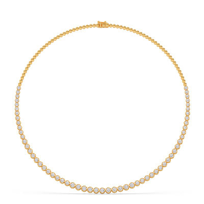 Horizon Glow Round Diamond Necklace