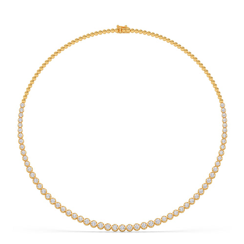 Horizon Glow Round Diamond Necklace