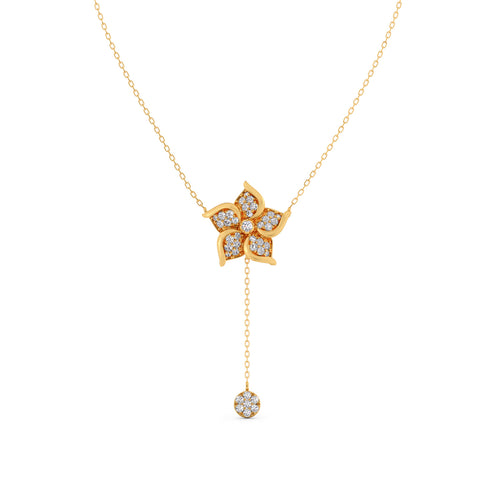 Flywheel Cluster Diamond Necklace