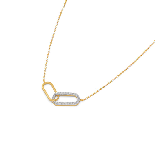 Eternal Bond Diamond Chain Necklace - Yellow