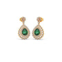 Gemstone and Diamond Chandelier Earrings