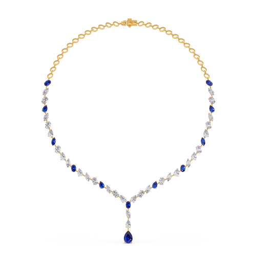 Pendeloque Gemstone Drop Necklace