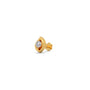 Round Diamond Teardrop Nose Pin