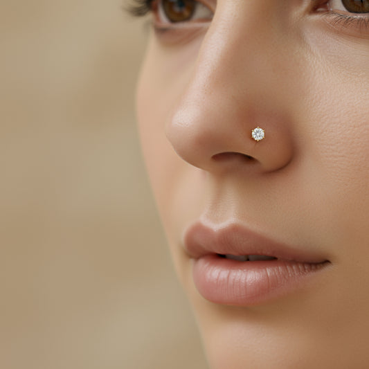 Classic Diamond Nose Pin