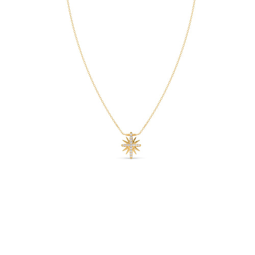 Round Diamond Crossfire Pendant