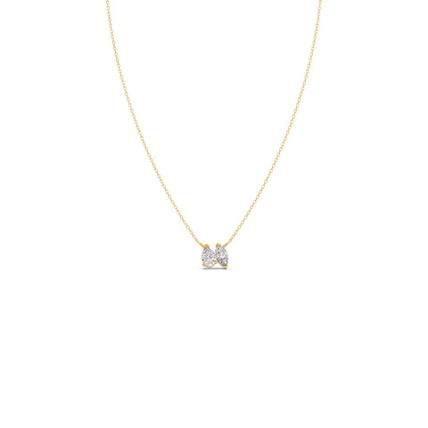 Marquise & Pear Diamond Toi et Moi Pendant