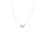 0.99ct Marquise & Oval  Diamond Toi et Moi Pendant