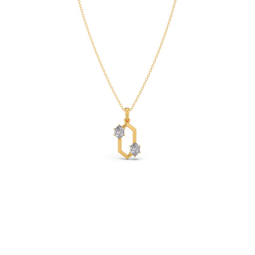 Hexa Glow Pendant Necklace