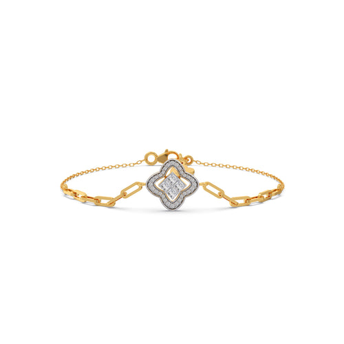 Venetian Clover Diamond Chain Bracelet