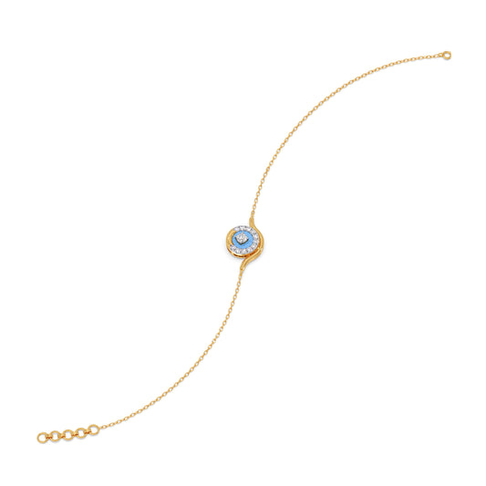 Cotton Candy Swirling Diamond Bracelet - Yellow