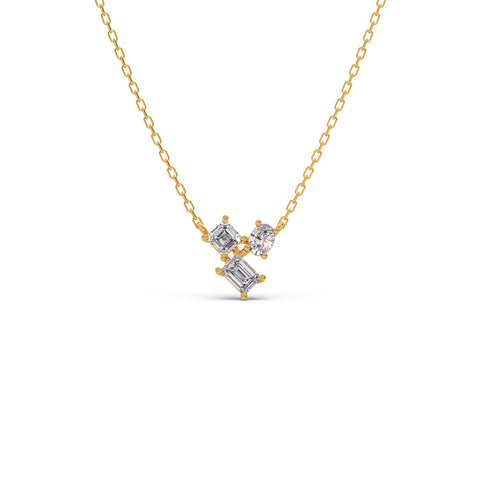 Radiance Trio Diamond Pendant