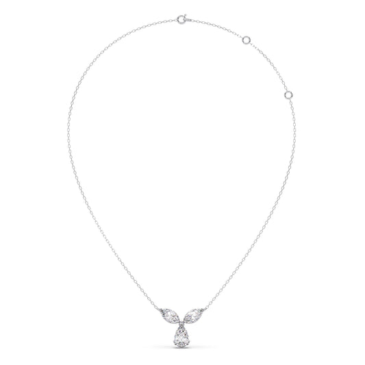 Marquise & Pear-Cut Diamond Necklace