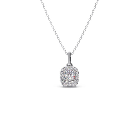 Cushion-Cut Diamond Necklace