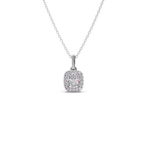 Cushion-Cut Diamond Necklace