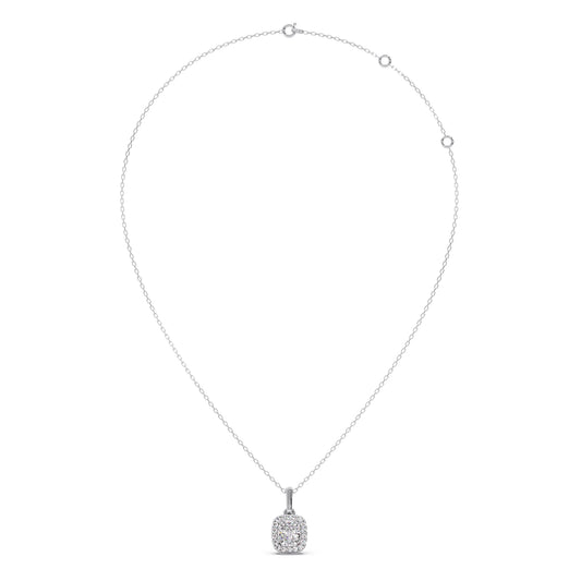 Cushion-Cut Diamond Necklace