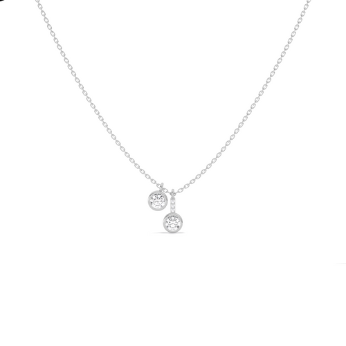 Dangling Round Solitaire Pendant