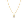 Elegant Round Solitaire Drop Pendant